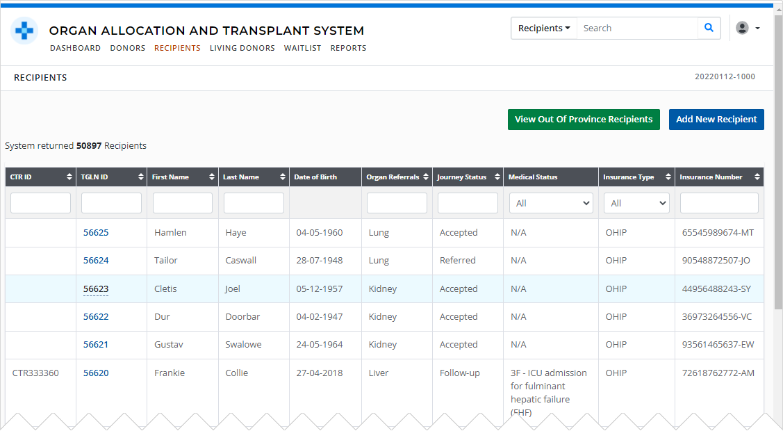 Example - recipient list