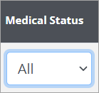 Example - Donor list column sorting control, all option.