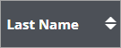 Example - Donor list column  header and scrolling control.